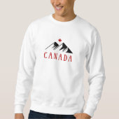 Cooles Kanada-Gebirge Kanadisches Ahornblättriger Sweatshirt (Vorderseite)