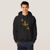 Cooles Kanada Hoodie Gold Maple Leaf Hoodie (Vorne ganz)