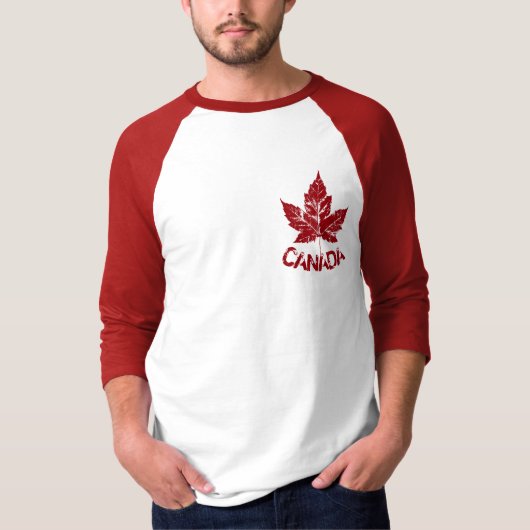 Cooles Kanada Jersey Retro Maple Leaf Souvenir T-Shirt (Vorderseite)