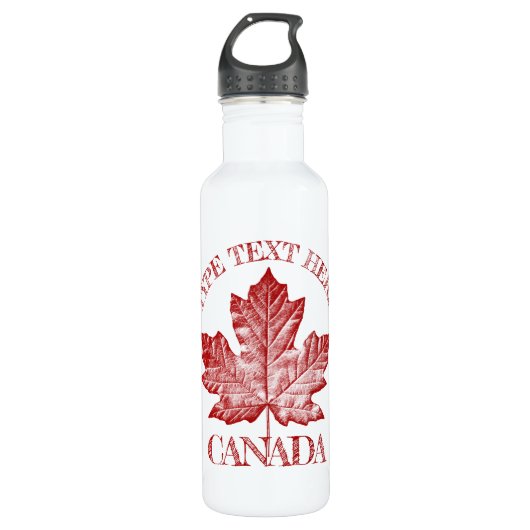Cooles Kanada Retro-Ahornleaf Souvenir Wasserflasc Edelstahlflasche (Vorderseite)
