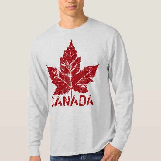 Cooles Kanada Shirt Retro-Ahornleaf Souvenir (Vorderseite)