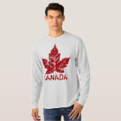 Cooles Kanada Shirt Retro-Ahornleaf Souvenir (Vorne ganz)