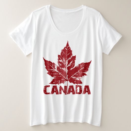 Cooles Kanada Shirt Women's Retro Canada Plus Größ (Design vorne)