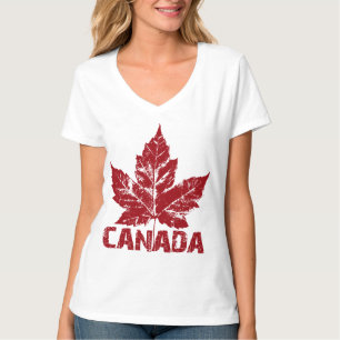 Cooles Kanada-T-Shirt Retro-Ahornblatt-Souvenir T-Shirt