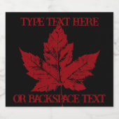 Cooles kanadisches Bieretikett Custom Canada Flasc Bierflaschenetikett (Einzelnes Label)