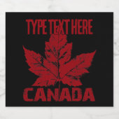 Cooles kanadisches Bieretikett Custom Canada Flasc Bierflaschenetikett (Einzelnes Label)