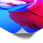 Cooles Kaninchen Poster (Ecke)