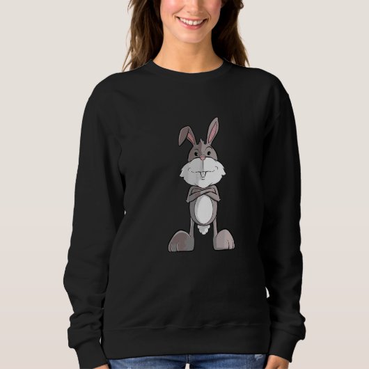 Cooles Kaninchen Sweatshirt (Vorderseite)