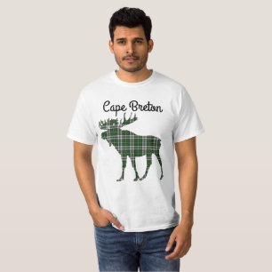 Cooles Kap-Breton-Tartan-Elch niedliches Shirt