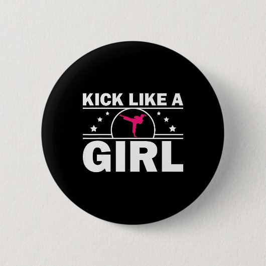 Cooles Karate-Geschenk Kickboxen Karate Liebhaber Button (Vorderseite)