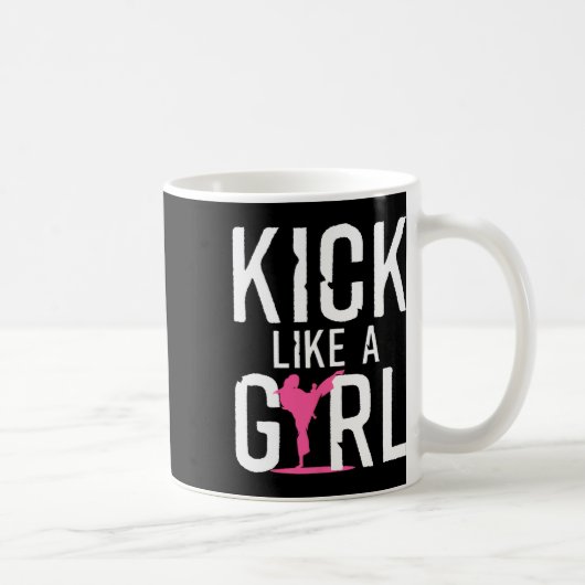Cooles Karate-Geschenk Kickboxing Kaffeetasse (Rechts)