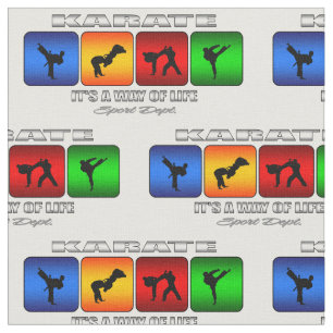 Cooles Karate ist es eine Lebensart Stoff