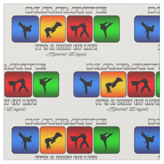 Cooles Karate ist es eine Lebensart Stoff