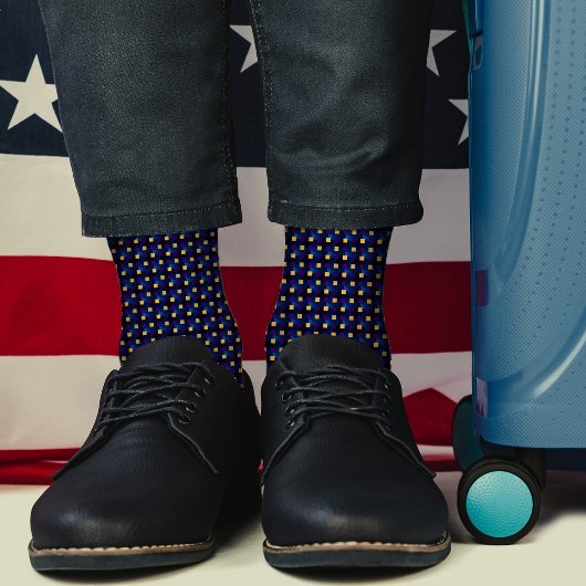 Cooles, kariertes Muster, Abstrakt Socken