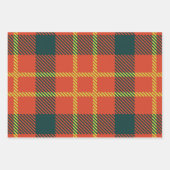 Cooles Kariertes Muster Geschenkpapier Set (Vorderseite 3)