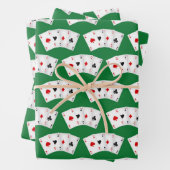 Cooles Kartenmuster Party Geschenkpapier Set (Beispiel)