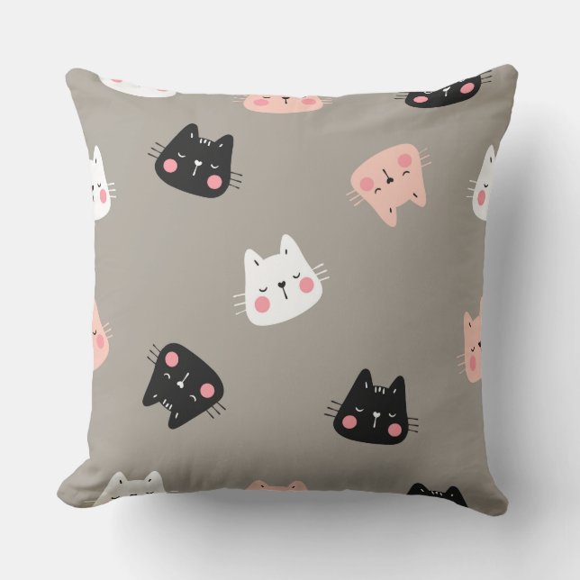 Cooles Kat 20x20 Kissen (Vorderseite)