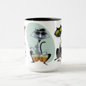 Cooles Kats und Ausrüstungen Tasse (Zentrum)