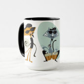 Cooles Kats und Ausrüstungen Tasse (Vorderseite Links)