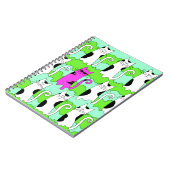 Cooles Katzen-Entwurfs-Notizbuch Notizblock (Linke Seite)