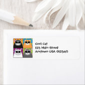 Cooles Katzenadressenkennzeichen (Insitu)