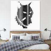 Cooles Katzenbild Leinwanddruck (Insitu (Schlafzimmer))