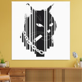 Cooles Katzenbild Leinwanddruck (Insitu (Wohnzimmer))