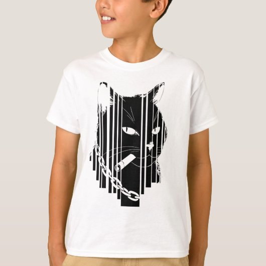 Cooles Katzenbild T-Shirt (Vorderseite)