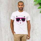 Cooles Katzengesicht mit rosa Sonnenbrille Niedlic T-Shirt