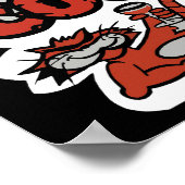 Cooles Katzenposter Poster (Ecke)