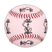 Cooles Katzenrosa Baseball (Vorderseite)