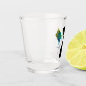 Cooles Katzenunterteil Mitte Jahrhundert Retro Schnapsglas (Links)