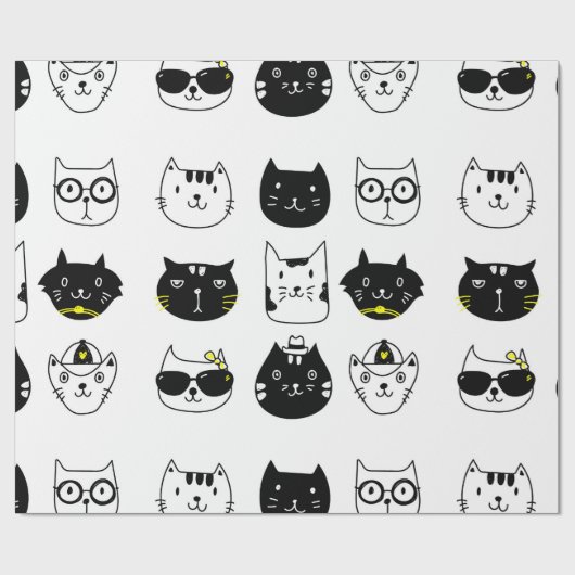 Cooles Katzenverpackungspapier für irgendeine Geschenkpapier (Flach)