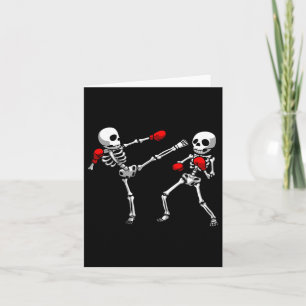 Cooles Kickboxdesign für Männer - Kickboxer Box Karte