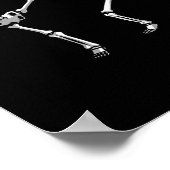 Cooles Kickboxing-Design für Männer Frauen Kickbox Poster (Ecke)