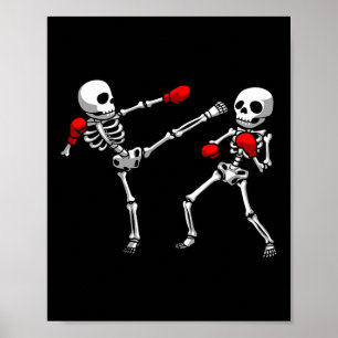 Cooles Kickboxing-Design für Männer Frauen Kickbox Poster