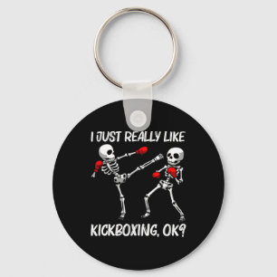 Cooles Kickboxing-Design für Männer Frauen Kickbox Schlüsselanhänger