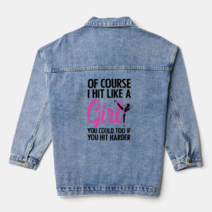 Cooles Kickboxing für Frauen Girls Jeansjacke