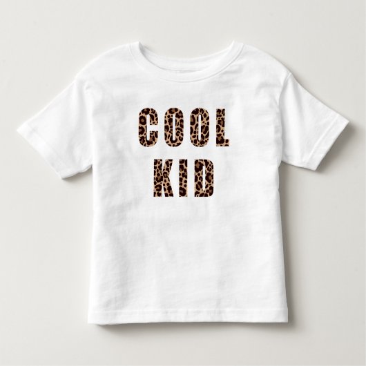Cooles Kid-Matching im Leopard-Druckmuster Kleinkind T-shirt (Vorderseite)