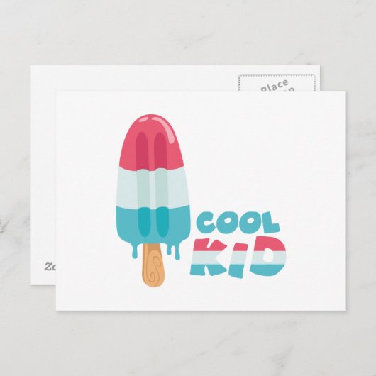 Cooles Kid Postkarte (Vorne/Hinten)