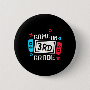 Cooles Kids-Team der dritten Klasse von Sch Button