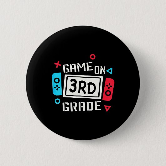Cooles Kids-Team der dritten Klasse von Sch Button (Vorderseite)