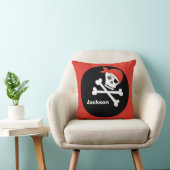 Cooles Kinderrotes Schwarz Kissen (Stuhl )