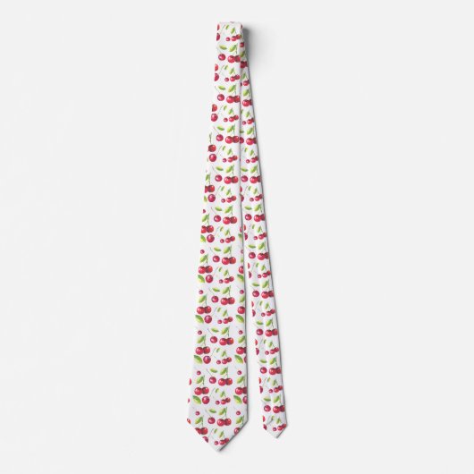 cooles Kirschfruchtmuster Krawatte (Vorderseite)
