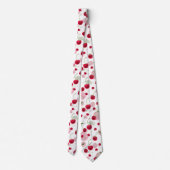 cooles Kirschfruchtmuster Krawatte (Rückseite)