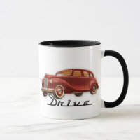 Cooles klassisches Auto-Fahrer-Retro Auto