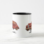 Cooles klassisches Auto-Fahrer-Retro Auto Tasse (Zentrum)
