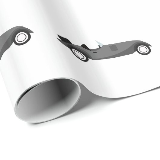 Cooles klassisches Auto Geschenkpapier (Rolleneckpunkt)