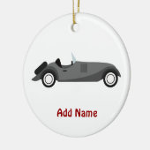 Cooles klassisches Auto Keramik Ornament (Links)