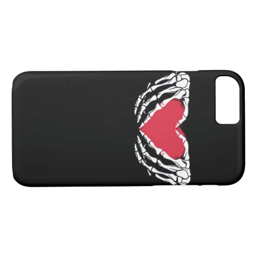 Cooles klassisches Funny Skeleton Handherz - Valen Case-Mate iPhone Hülle (Rückseite (Horizontal))